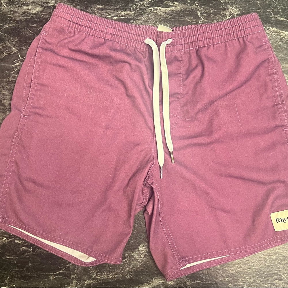 Rhythm Purple Drawstring Shorts